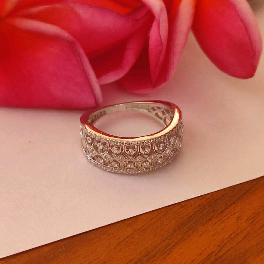 CZ Band Ring